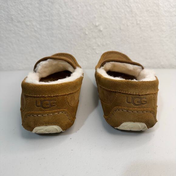 UGG Men’s Ascot Corduroy II Chestnut Sheepskin Suede Shearling Slippers Size 10 main image 4